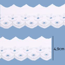 Bordado Ingles de Algodao Luli 100406 4,9cm 13,70M