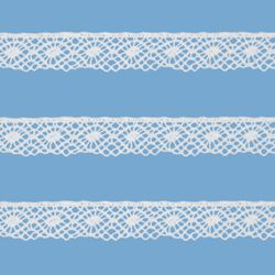 Renda de Algodao Paraiba 466828 1,1cm Peca com 20 Metros