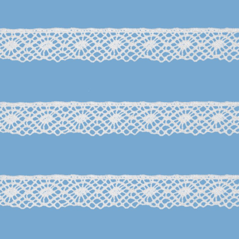Renda de Algodao Paraiba 466828 1,1cm Peca com 20 Metros