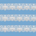 Renda de Algodao Paraiba 244424 1,2cm Peca com 20 Metros