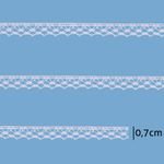 Renda de Algodao Paraiba 467220 0,7cm Peca com 20 Metros