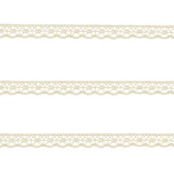 Renda de Algodao Paraiba 467024 0,9cm Peca com 20 Metros