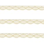 Renda de Algodao Paraiba 461828 1cm Peca com 20 Metros