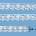 Renda de Algodao Paraiba 430636 1,8cm Peca com 20 Metros