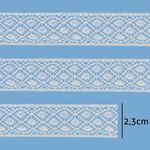 Renda de Algodao Paraiba 466940 2,3cm Peca com 20 Metros