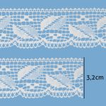 Renda de Algodao Paraiba 430256 3,2cm Peca com 20 Metros
