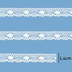 Renda de Algodao Paraiba 406228 1,4cm Peca com 20 Metros