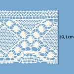 Renda de Algodao Paraiba 140088 10,1cm Peca com 20 Metros