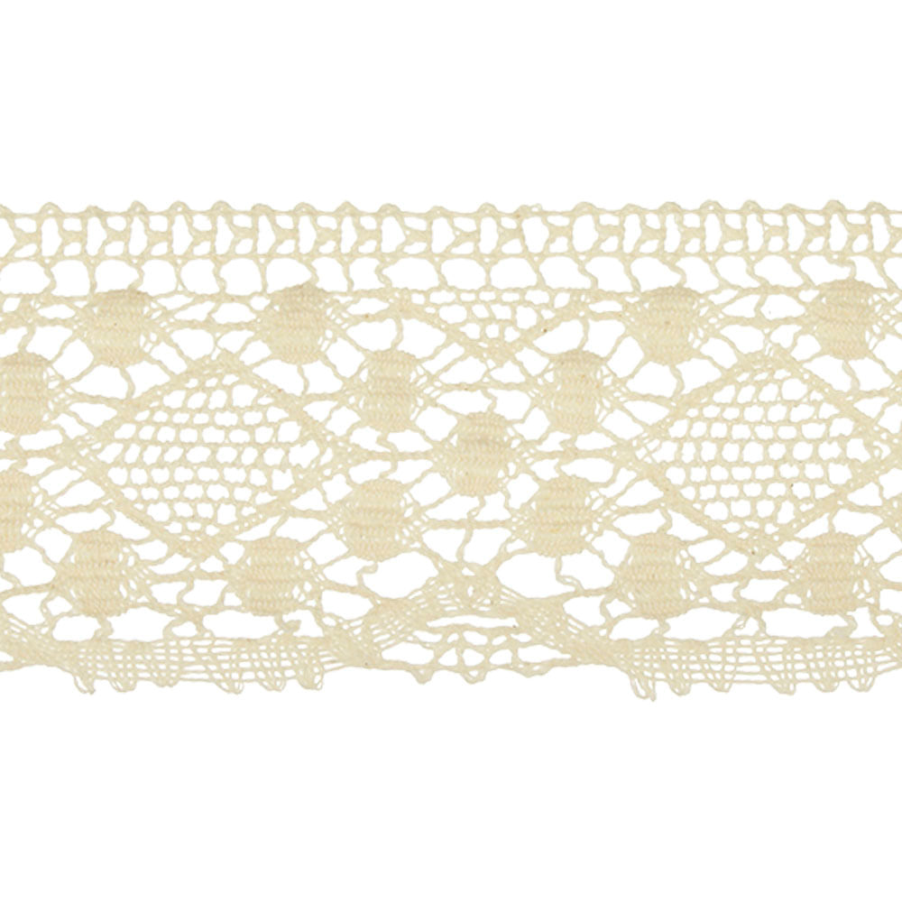 Renda de Algodao Paraiba 140064 7,4cm Peca com 20 Metros