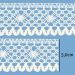 Renda de Algodao Paraiba 123444 5cm Peca com 20 Metros