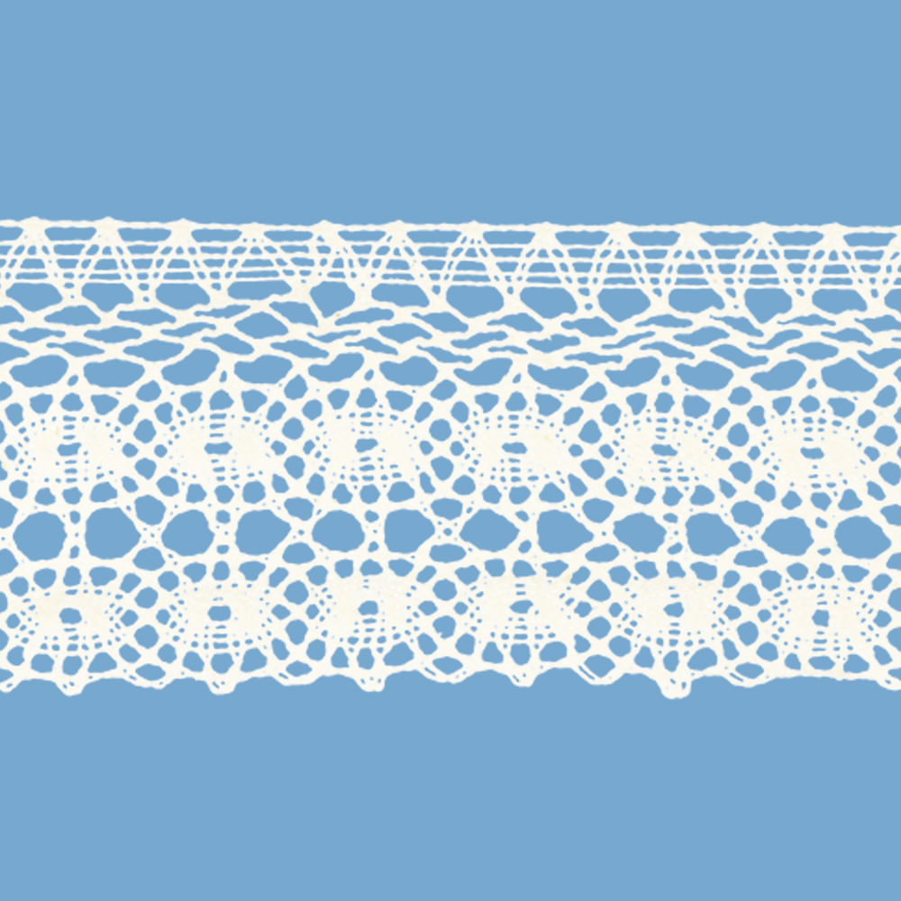 Renda de Algodao Paraiba 120052 6,2cm Peca com 20 Metros