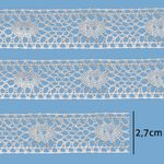 Renda de Algodao Paraiba 121928 2,7cm Peca com 20 Metros
