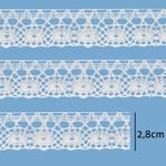 Renda de Algodao Paraiba 120028 2,8cm Peca com 20 Metros