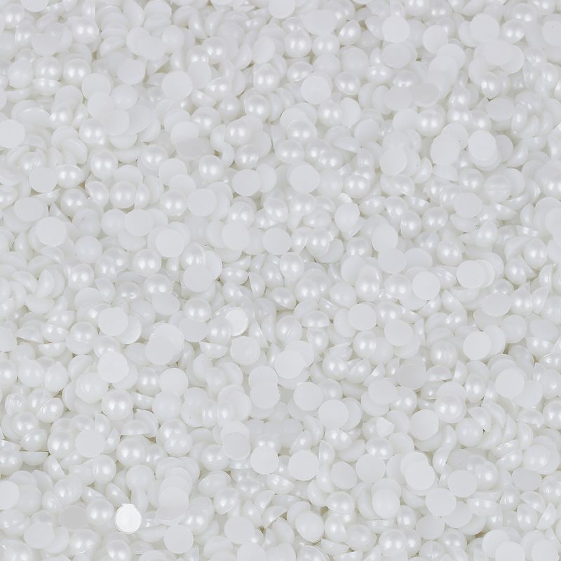 Meia Perola ABS Sem Furo Luli 04mm Branco