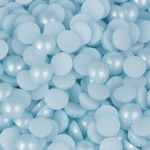 Meia Perola ABS Sem Furo Luli Azul BB 12mm