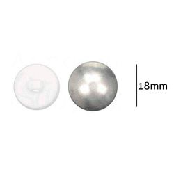 Botao Bombe para Forrar Cardenas 18mm Caixa com 144un