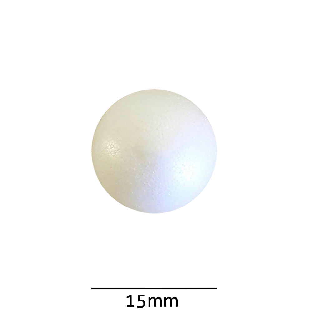 Bola de Isopor Macica 15mm