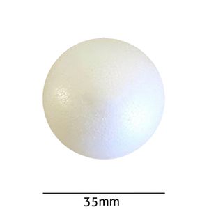 Bola de Isopor Macica Styroform 35mm Pacote com 100un