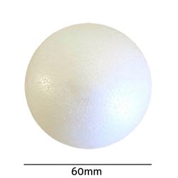 Bola de Isopor Macica Styroform 60mm Pacote com 30un