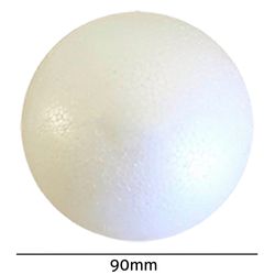 Bola de Isopor Macica Styroform 90mm Pacote com 12un