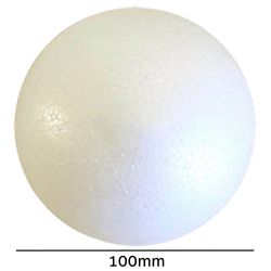 Bola de Isopor Macica Styroform 100mm Pacote com 10un