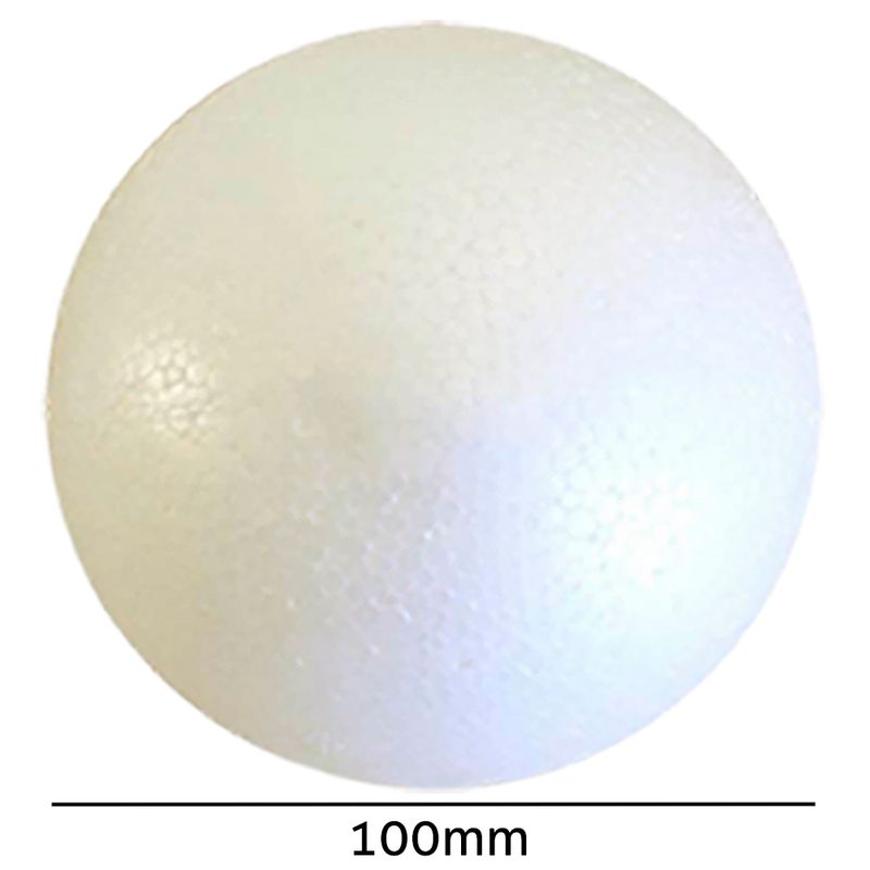 Bola de Isopor Maciça 100mm