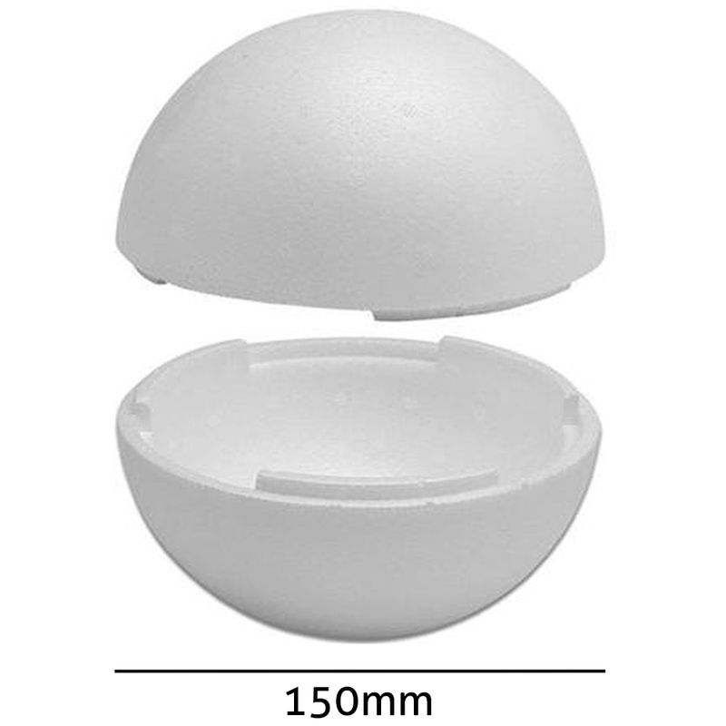 Bola De Isopor Oca Styroform 150mm Pacote Com 5un Maluli Armarinhos 2049