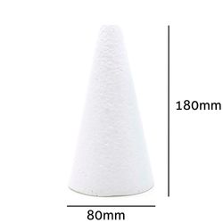 Cone de Isopor Styroform Macico 80x180mm 10un