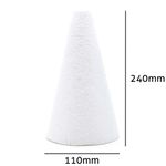 Cone de Isopor Styroform Macico 110x240mm