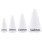 Cone de Isopor Styroform Macico 130x340mm