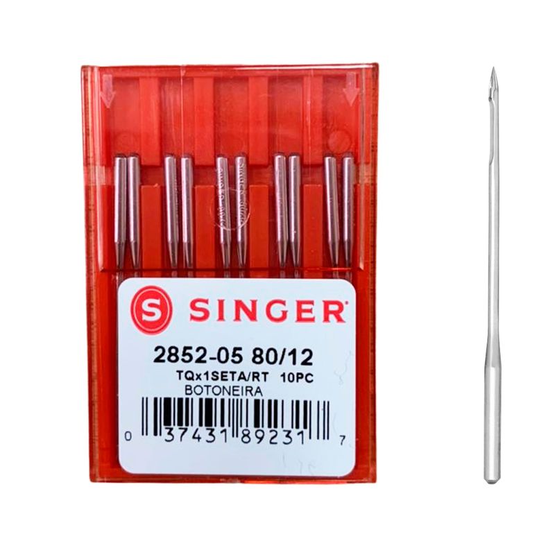 Agulha Singer Botoneira 2852 12
