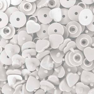 Botao de Pressao Coracao Ritas 10mm Pacote com 50un
