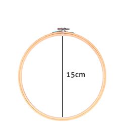Bastidor de Madeira para Bordado Luli com Tarracha 15,5cm