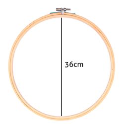 Bastidor de Madeira para Bordado com Tarracha Luli 36cm