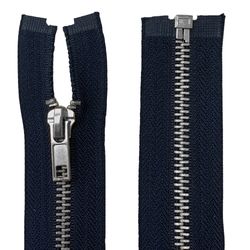 Ziper Destacavel com Metal Niquelado n°5 Luli com 60cm Pacote com 10un