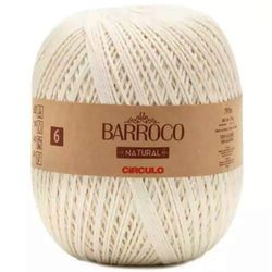 Barbante Barroco Natural Circulo 4/6 Rolo com 791 Metros