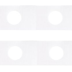 Entretela para Cortina Plastica com Furo 80mm Big Fios Rolo com 50 Metros