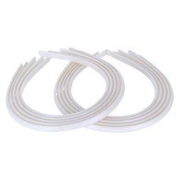 Tiara de Plastico com Dentes Luli HL-31 8mm Pacote com 10un