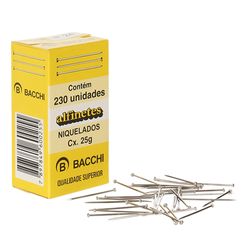Alfinete de Cabeca Bacchi 24 2,4cm 20 caixas com 25g