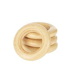 Argola de Madeira Luli 30mm Pacote com 50un