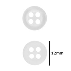 Botao de Camisa Corozita 1157/18 12mm Pacote com 144un