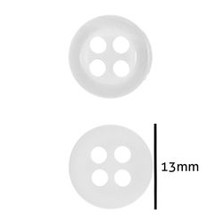 Botao de Camisa Corozita 1157/20 13mm Pacote com 144un