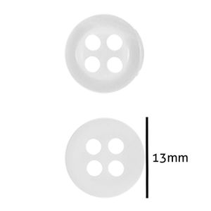 Botao de Camisa Corozita 1157/20 13mm Pacote com 144un