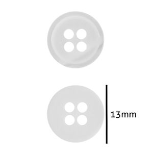 Botao de Camisa Corozita 1201/20 13mm Pacote com 144un