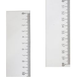 Regua Flexivel Transparente Delfitec R60A 60cm