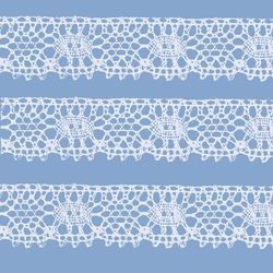 Renda de Algodao Paraiba 121828 2,7cm Peca com 20 Metros