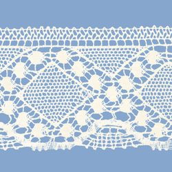 Renda de Algodao Paraiba 140088 10,1cm Peca com 20 Metros