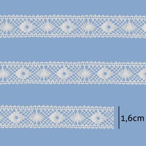 Renda de Algodao Paraiba 430732 1,6cm Peca com 20 Metros