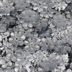 Lantejoula de Flor Metalizada 8,5mm Lantecor 101 P Pacote com 1000un