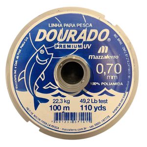 Linha para Pesca Dourado Premium UV Mazzaferro 0,70mm Carretel com 100 Metros